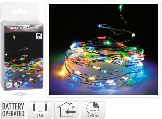 zilverdraad 40l multi bo timer, Led kerstverlichting