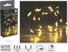 zilverdraad 40led warm wit - afbeelding 2