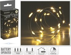 zilverdraad 40led warm wit - afbeelding 2