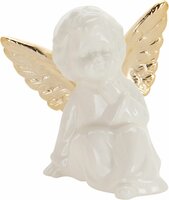 zittende engel 9 x 8 x 9 cm design - afbeelding 1