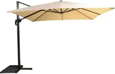 Zweef parasol ecru, 3x3 mtr, fiji